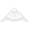 Ekena Millwork Pitch Wagon Wheel Architectural Grade PVC Gable Pediment, 72"W x 36"H x 1"P (12/12) GPP072X036X100WAG - alternate 4
